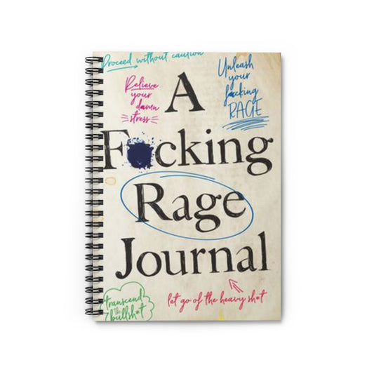 Rage Journal Notebook, Anger Management Diary, Explicit Language Notepad, Swear Word Planner, Emotional Release Bullet Journal