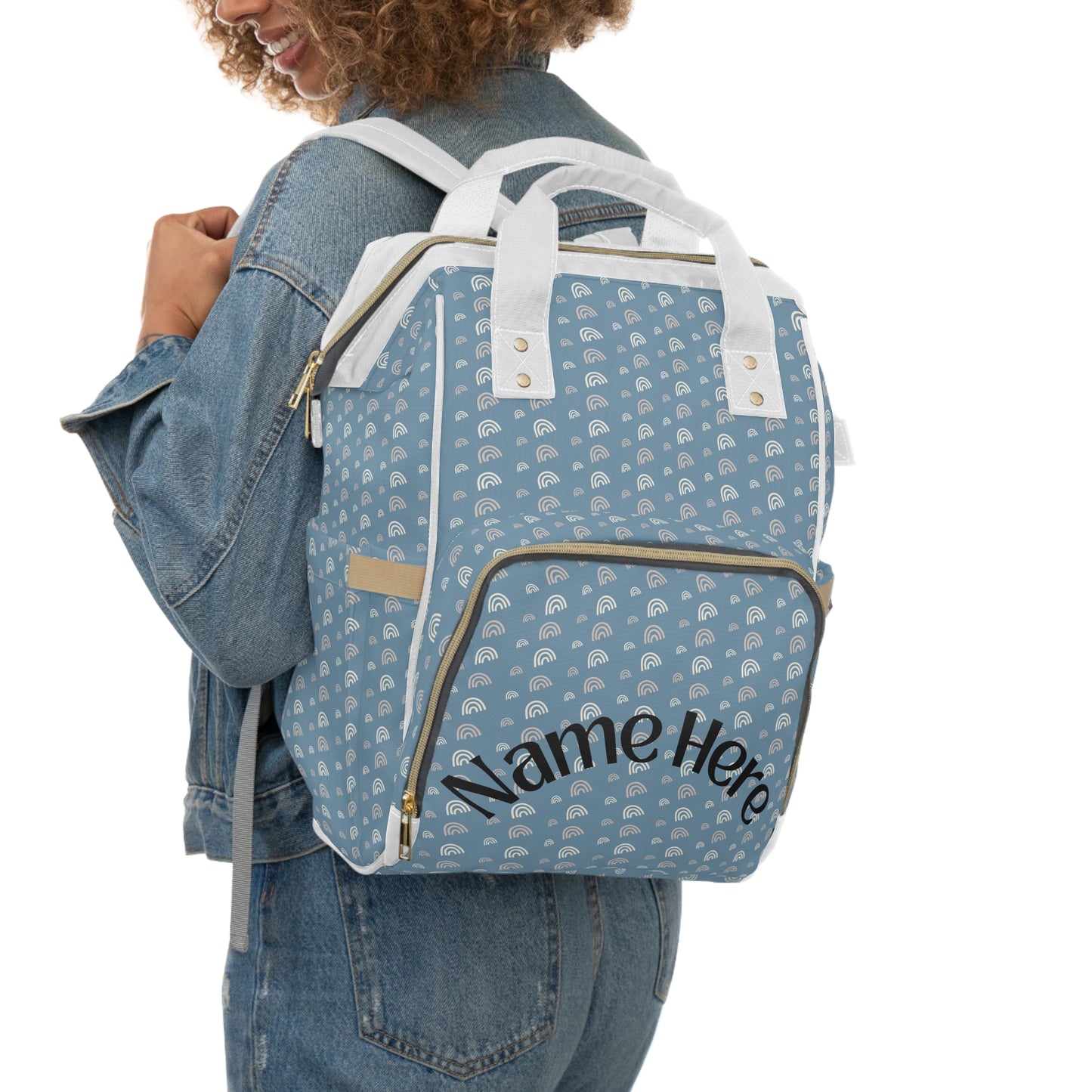 Stylish Multifunctional Diaper Backpack - Personalized Baby Gear