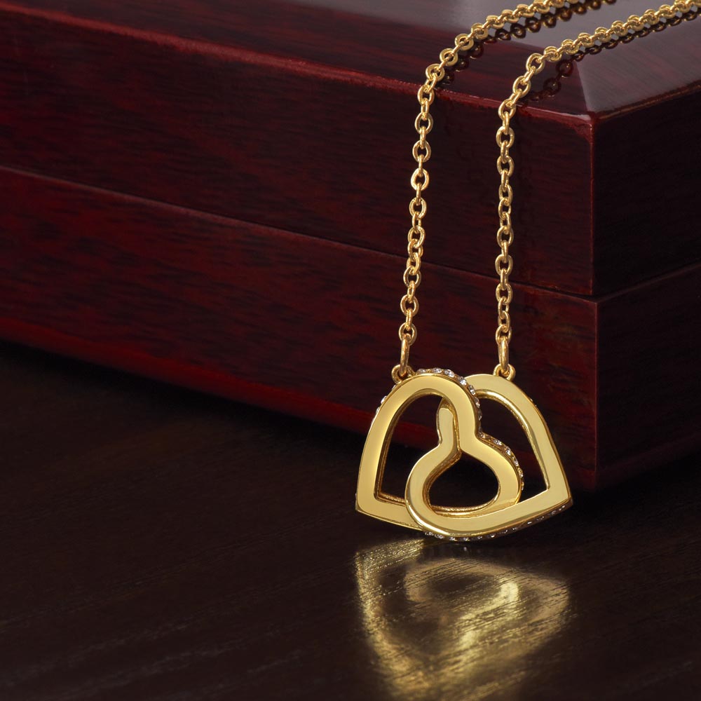 Interlocking Hearts Necklace – Symbolic Double Heart Pendant