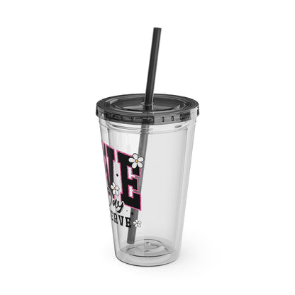 “Have the day you deserve” Tumbler - 16oz Travel Cup, Perfect for Daily Hydration, Inspirational Drinkware, Gift for Friends, Office Use, [...]