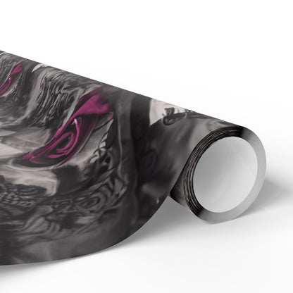 Gothic Skull Wrapping Paper, Unique Gift Wrap, Halloween Decor, Dark Themed Party, Skull Print Gift Wrap, Edgy Wrapping Sheets