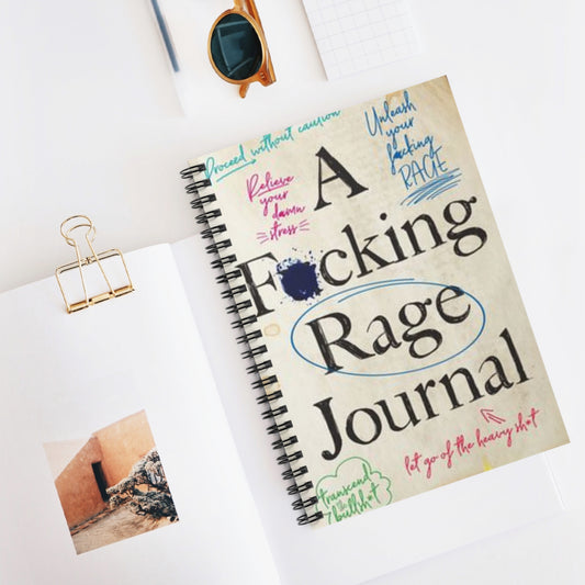 Rage Journal Notebook, Anger Management Diary, Explicit Language Notepad, Swear Word Planner, Emotional Release Bullet Journal