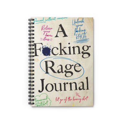 Rage Journal Notebook, Anger Management Diary, Explicit Language Notepad, Swear Word Planner, Emotional Release Bullet Journal