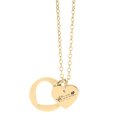 Eternal Flight Heart Pendant Memorial Jewelry, Engraved Keepsake