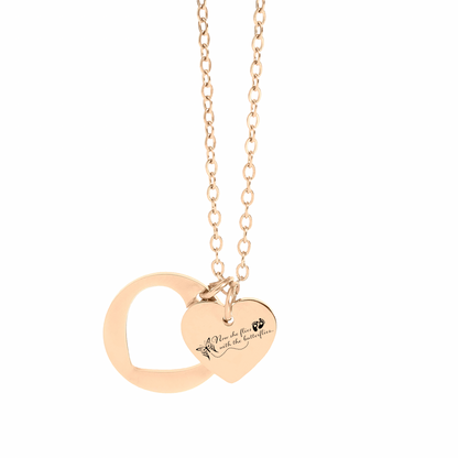 Eternal Flight Heart Pendant Memorial Jewelry, Engraved Keepsake