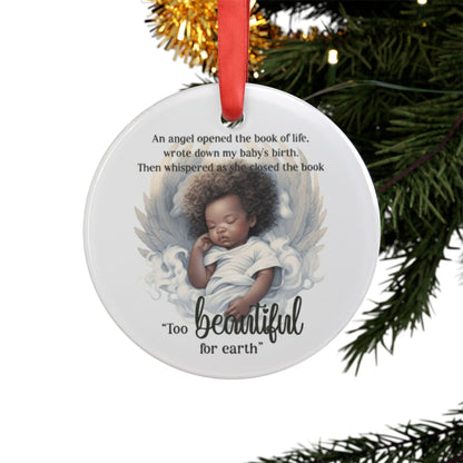 Memorial Acrylic Ornament, Baby Loss Keepsake, Personalized Memorial Gift, Remembrance Ornament, Angel Baby Tribute