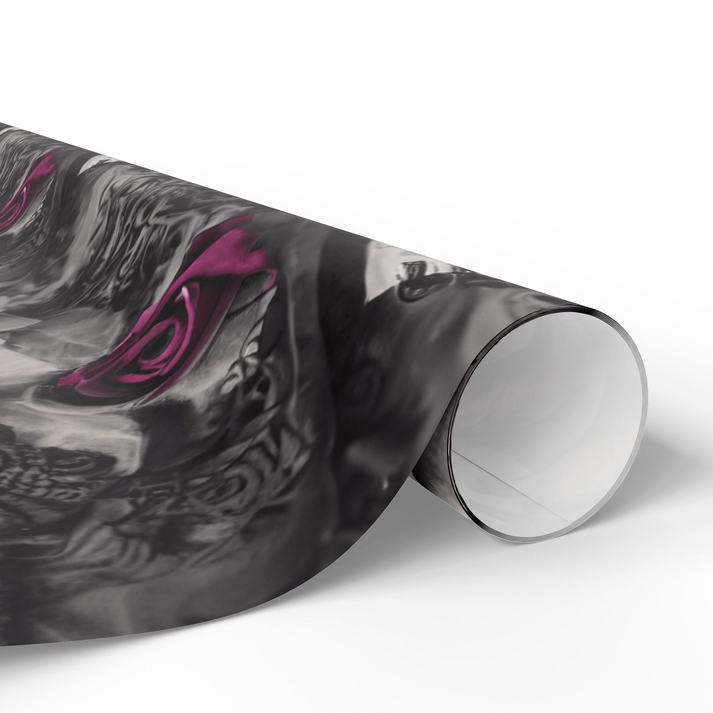 Gothic Skull Wrapping Paper, Unique Gift Wrap, Halloween Decor, Dark Themed Party, Skull Print Gift Wrap, Edgy Wrapping Sheets