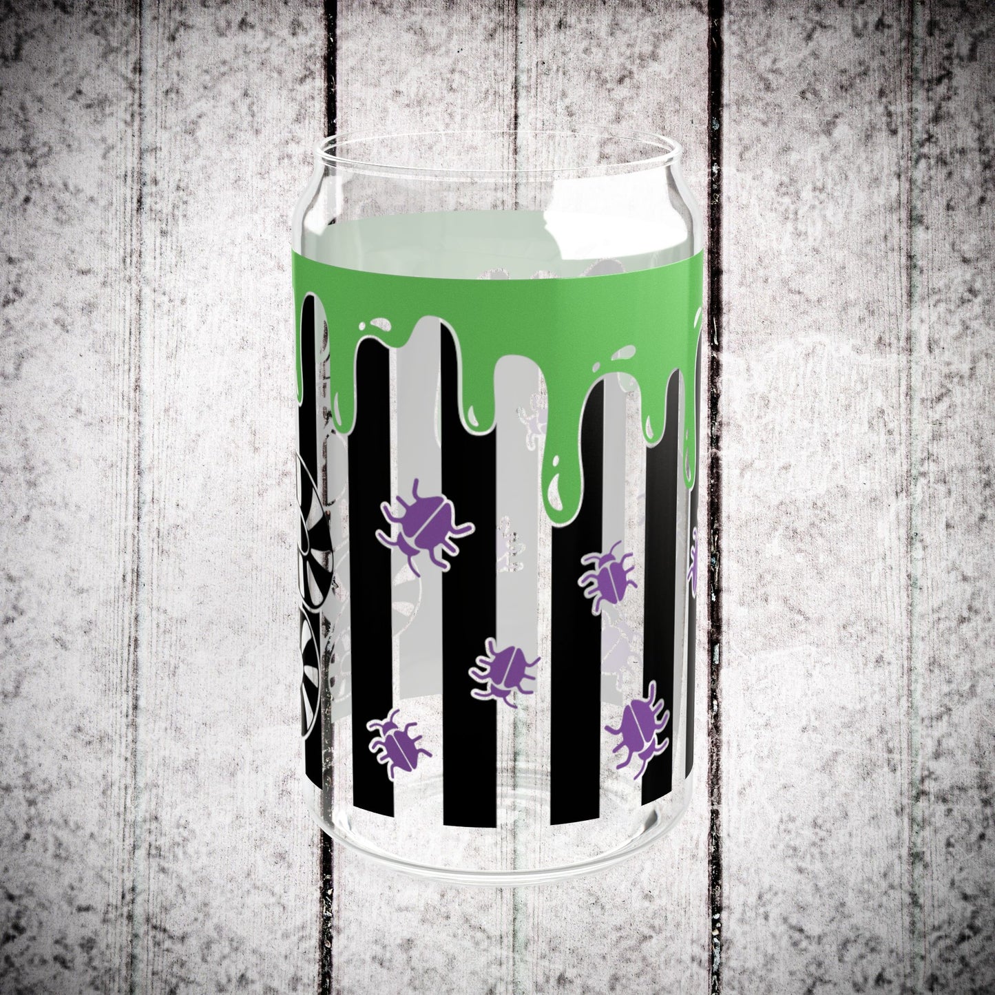 Edgy Snake Sipper Glass, 16oz - Cool Drinkware, Eco-Friendly Jar, Unique Gift, Gothic Home Decor, Reusable Beverage Container