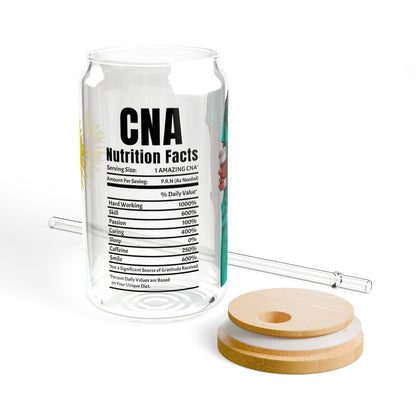 Can nutritional facts label Sipper Glass, 16oz