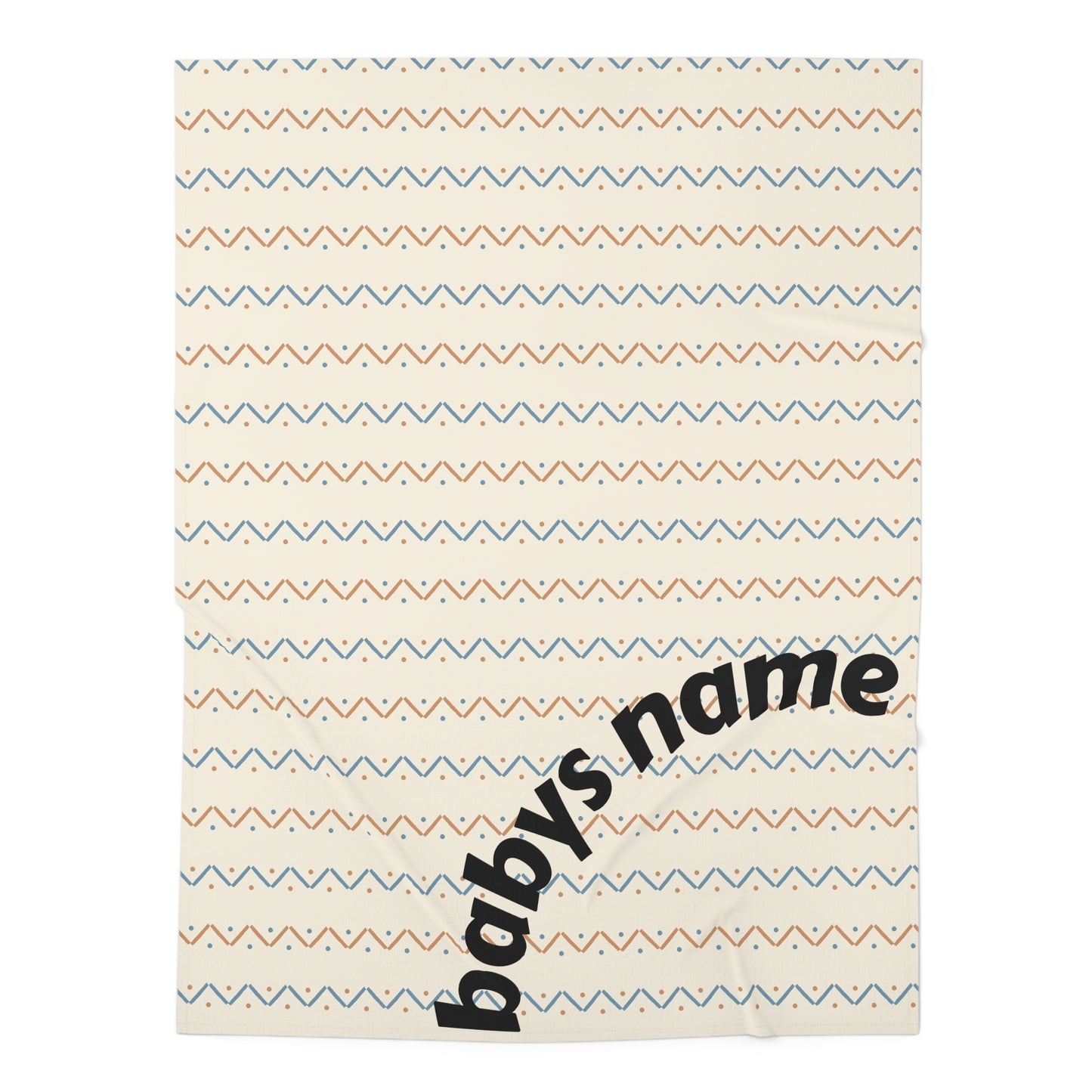 Personalized Baby Swaddle Blanket with Soft Pattern