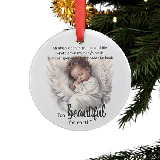 Memorial Acrylic Ornament, Baby Loss Keepsake, Personalized Memorial Gift, Remembrance Ornament, Angel Baby Tribute