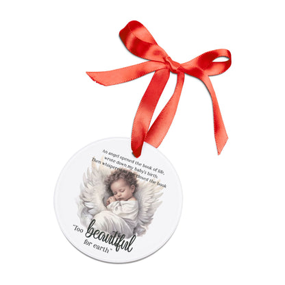 Memorial Acrylic Ornament, Baby Loss Keepsake, Personalized Memorial Gift, Remembrance Ornament, Angel Baby Tribute