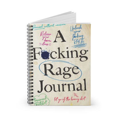 Rage Journal Notebook, Anger Management Diary, Explicit Language Notepad, Swear Word Planner, Emotional Release Bullet Journal