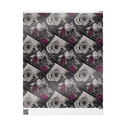 Gothic Skull Wrapping Paper, Unique Gift Wrap, Halloween Decor, Dark Themed Party, Skull Print Gift Wrap, Edgy Wrapping Sheets