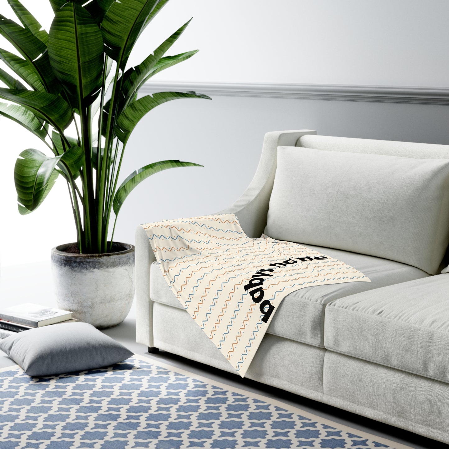 Personalized Baby Swaddle Blanket with Soft Pattern