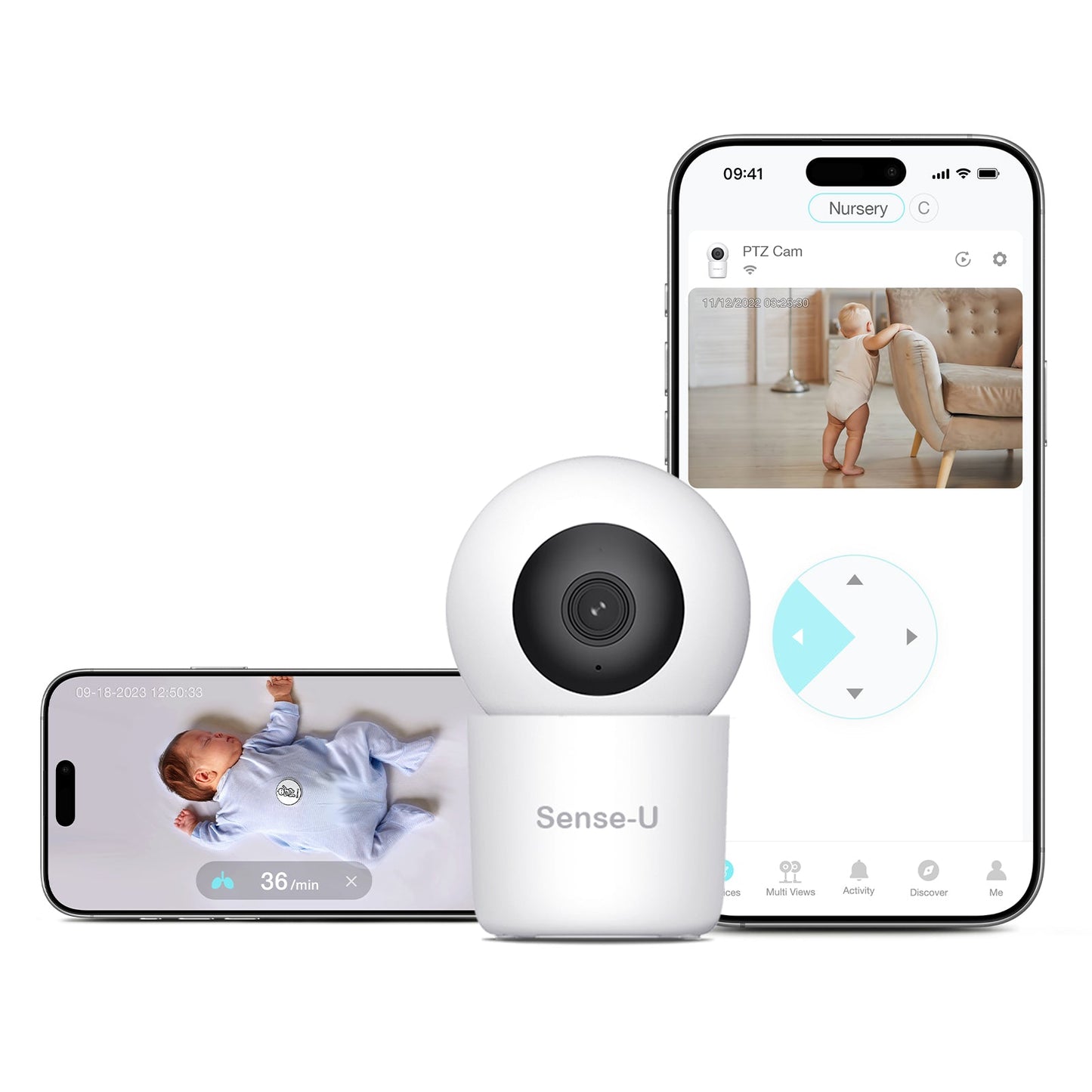 AI 2K PTZ Camera baby monitor