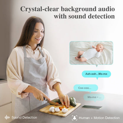 AI 2K PTZ Camera baby monitor