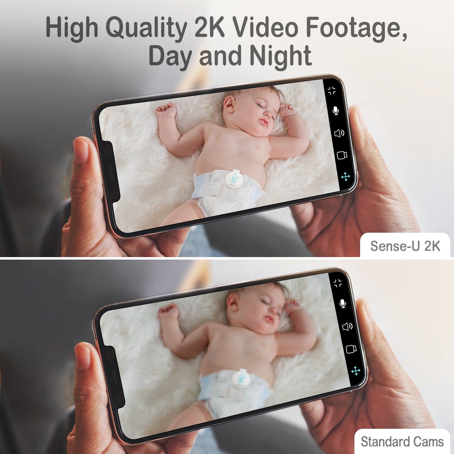 AI 2K PTZ Camera baby monitor