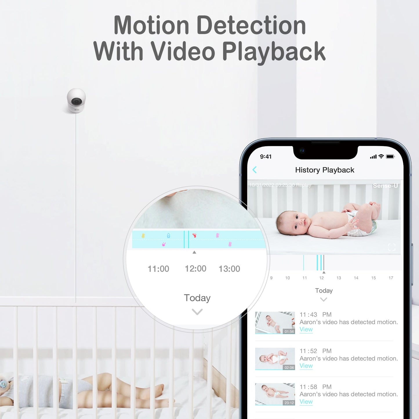 AI 2K PTZ Camera baby monitor