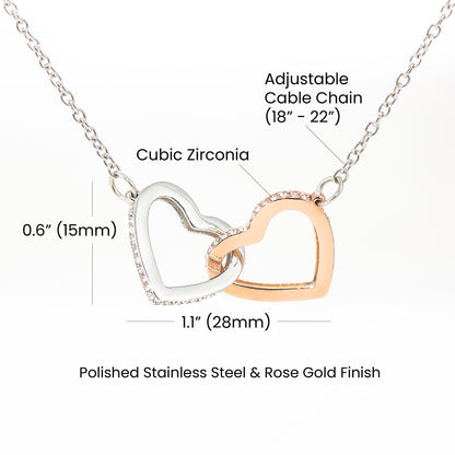 Interlocking Hearts Necklace – Symbolic Double Heart Pendant