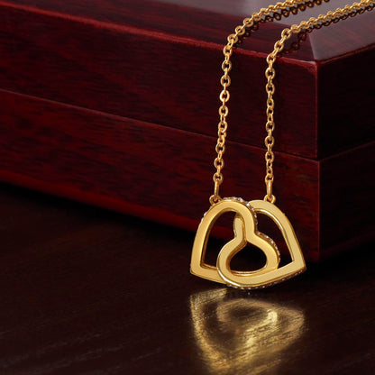 Interlocking Hearts Necklace – Symbolic Double Heart Pendant